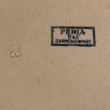 Plat Sarreguemines model Féria art nouveau