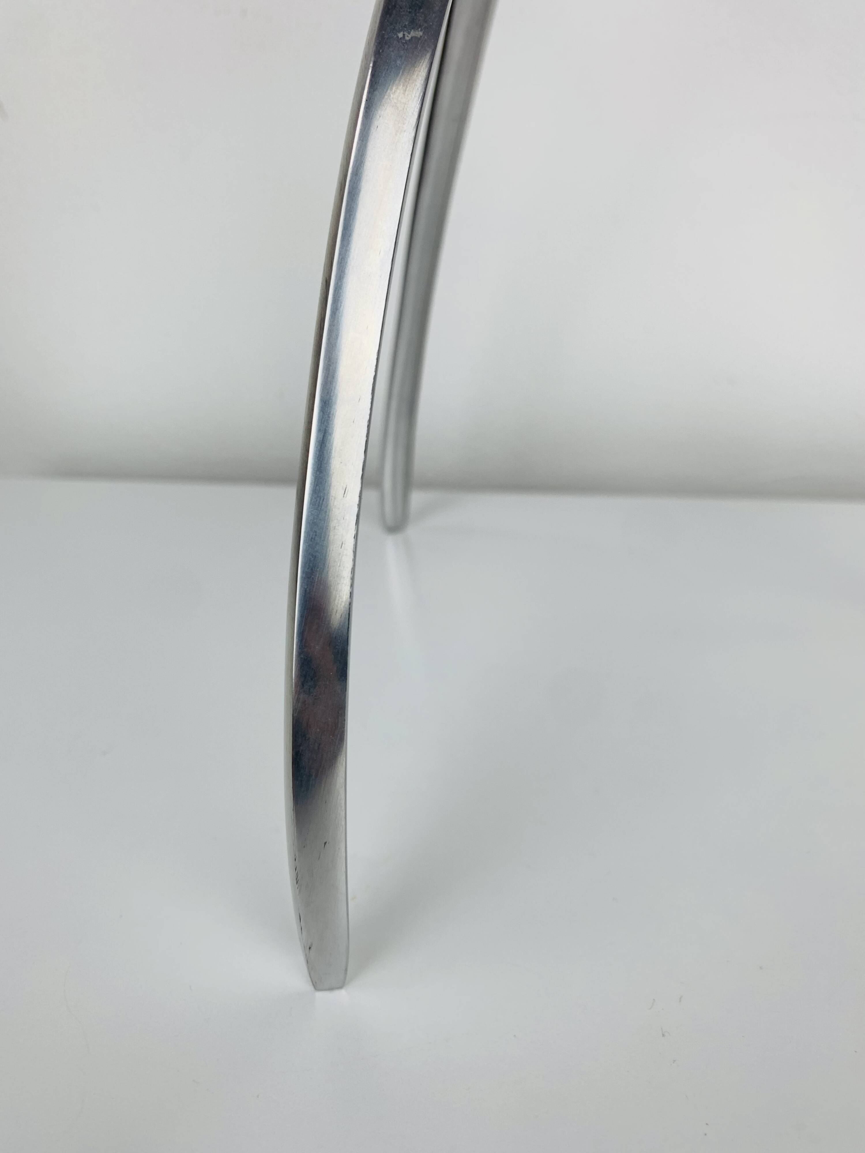 Space Age tripod candle holder by De Bijenkorf in aluminum, 1970s