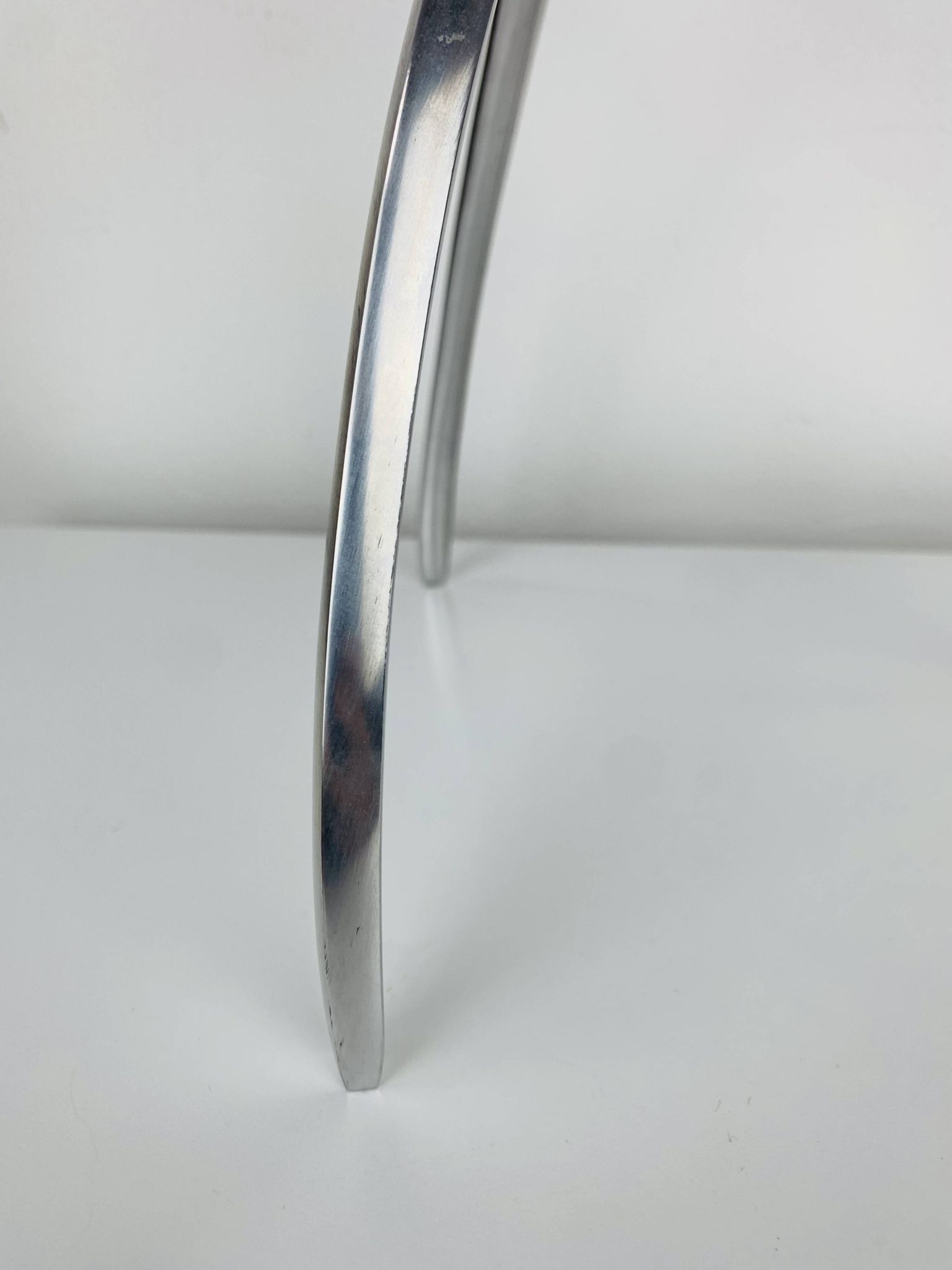 Space Age tripod candle holder by De Bijenkorf in aluminum, 1970s