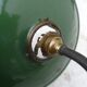 Industrial wall light in enameled sheet metal, swan neck, porcelain base