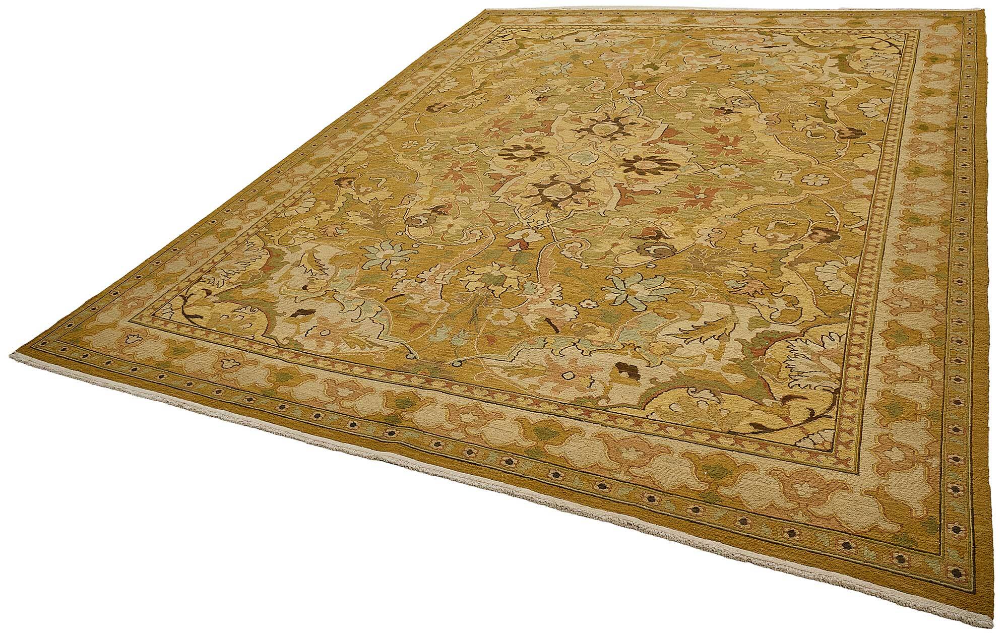 Turkish Handknotted Wool Oushak Rug 267 cm x 341 cm