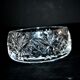 Saint-Louis bowl with whipped cream in cut crystal, signed.