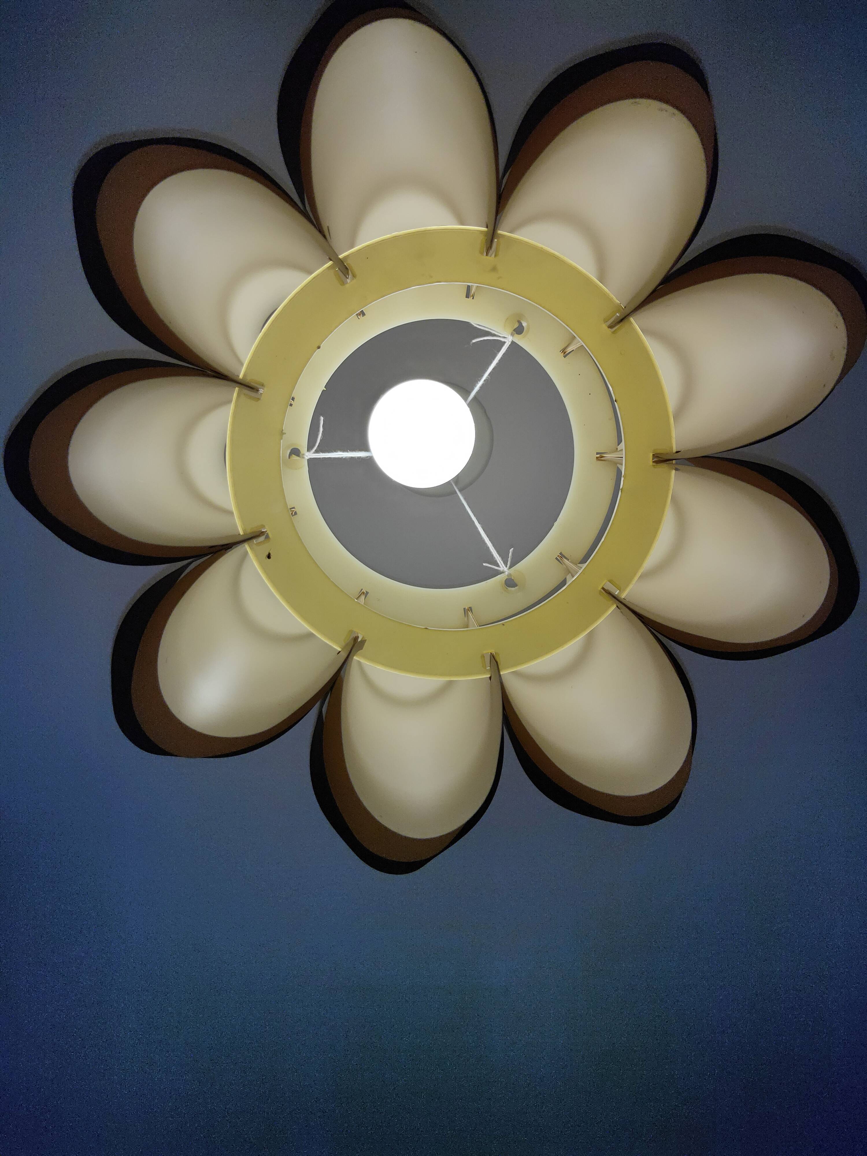 Two Zicoli vintage 1960 origami luminaires