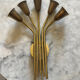 Wall lamp 5 burners brass 50s