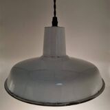 Suspension en tôle émaillée blanche
