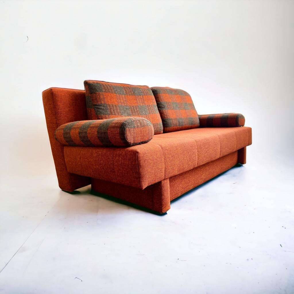 Chairperson / sofa / vintage orange sofa bed for 2 people