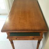 Directoire style desk with 5 drawers and side shelves