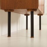 Danish mid century vinyl record cabinet in teak, 1970s