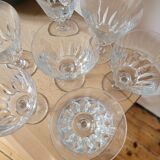 Set of 7 Baccarat Côte d'Azur wine glasses