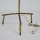 Mid-Century Italian Solid Brass Faux Bamboo Floor Lamp, 1960s