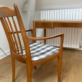 Carl Malmsten desk and chair with Svenskt Tenn fabric