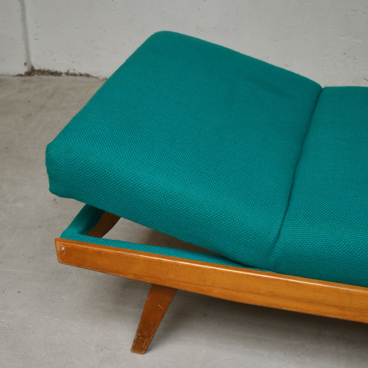 Sofa turquoise daybed, 1960