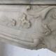 Louis XV style fireplace in white Carrara marble 19th century