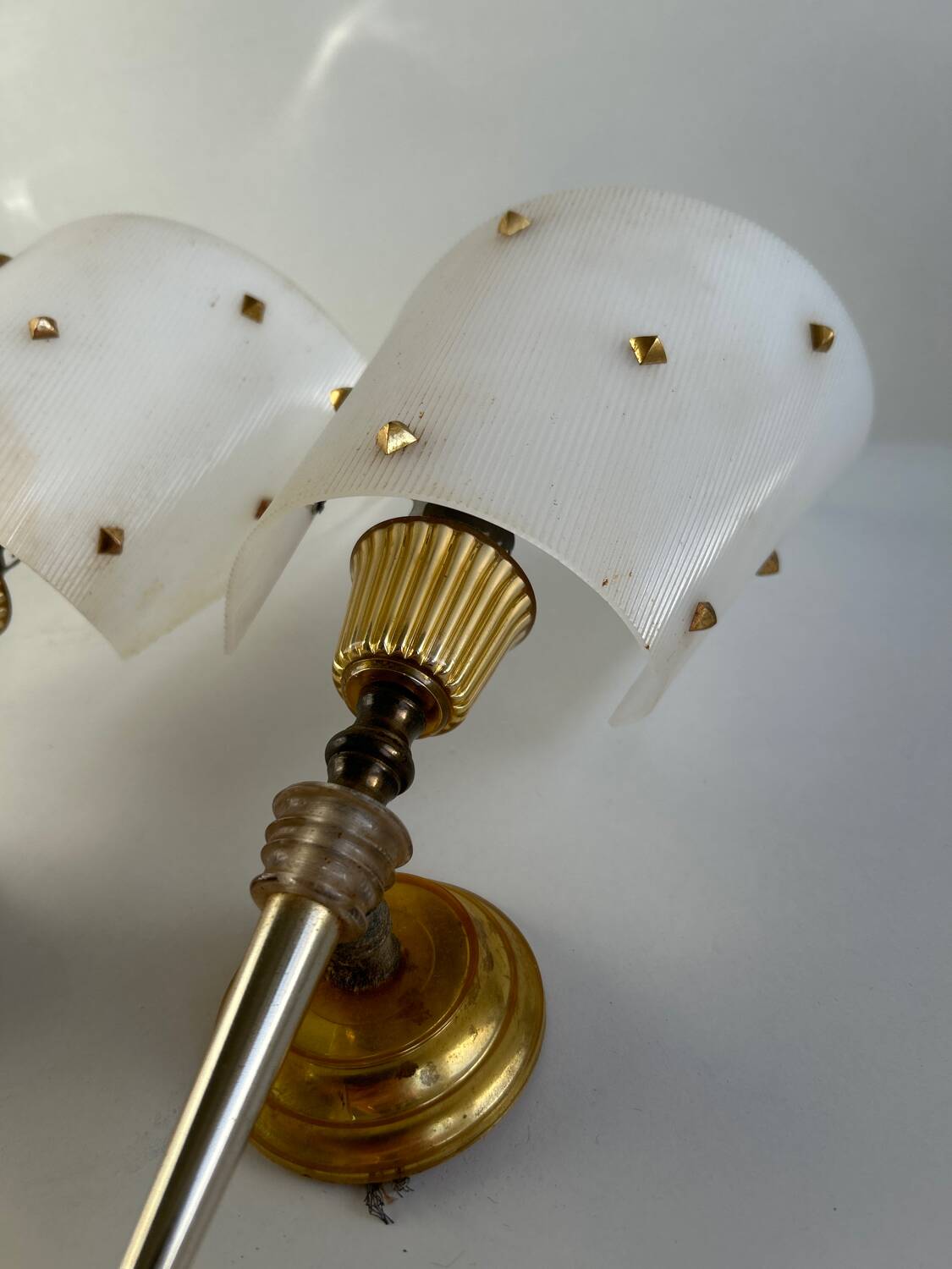 Pair of vintage 70s wall lights