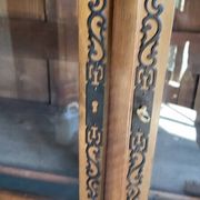 Display cabinet louis xvi style 2 doors in walnut