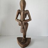 Wooden sculpture / statuette Zen character Yoga position