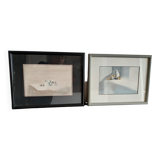 Framed watercolors