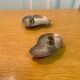 Pair of Danish candle holders 60s