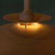 Vintage Scandinavian bowl lamp, minimalist mid-century pendant.