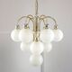 Vintage Orion Brass Ball Chandelier: Mid-Century Modern Sputnik Lighting