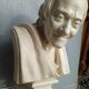 Voltaire bust in plaster 60cm th mid 20th century