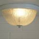 Vintage sconces set of 2 ceiling flush mount lights ice glass Austria 1970s