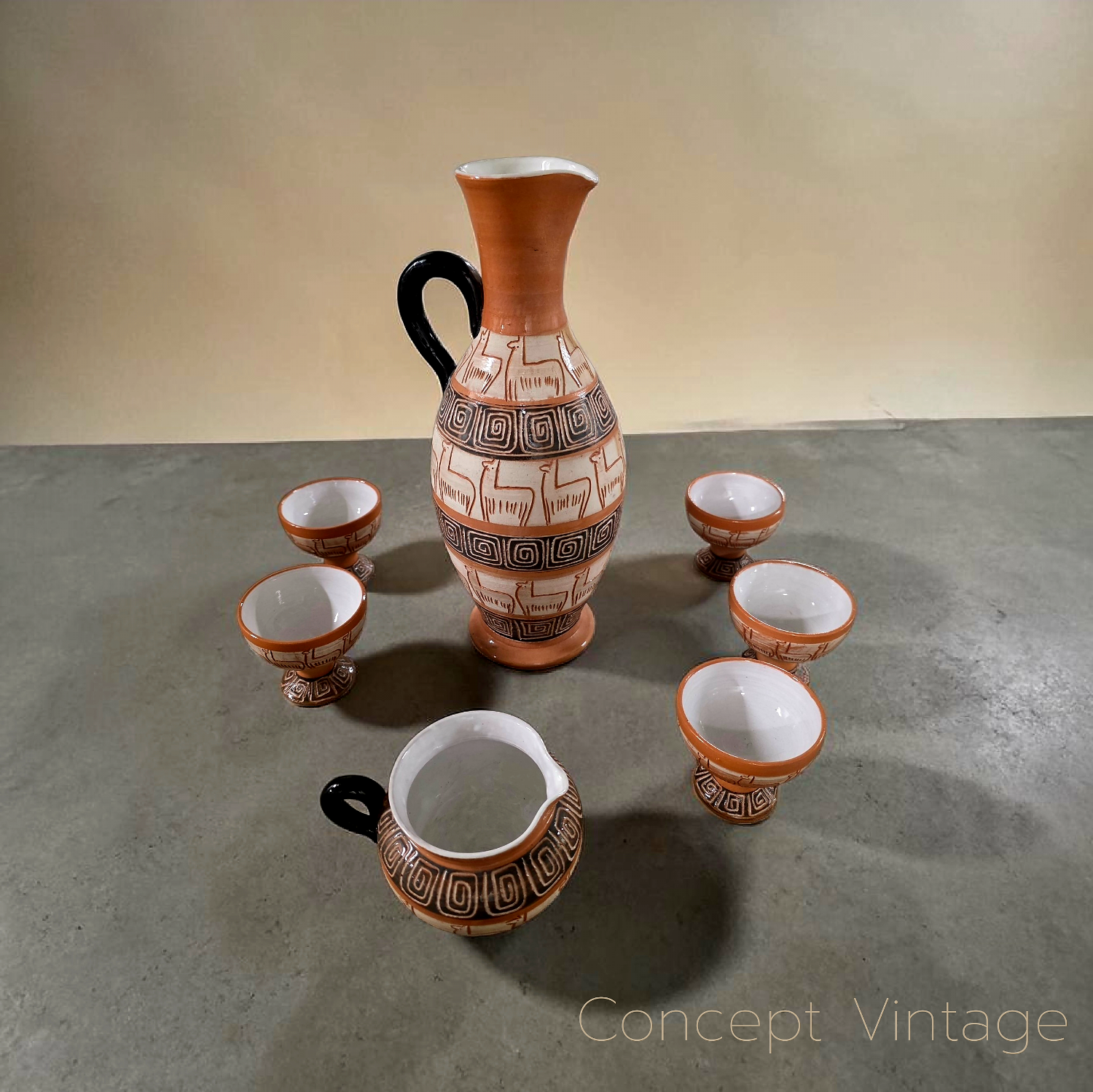 Vintage service "Rosen Chile" – Circa 1970 – 7 pieces