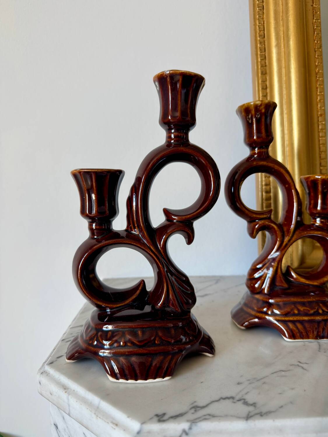 Ceramic candlesticks