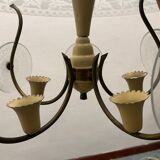 1950’s Etched Glass Light Pendant by Pietro Chiesa