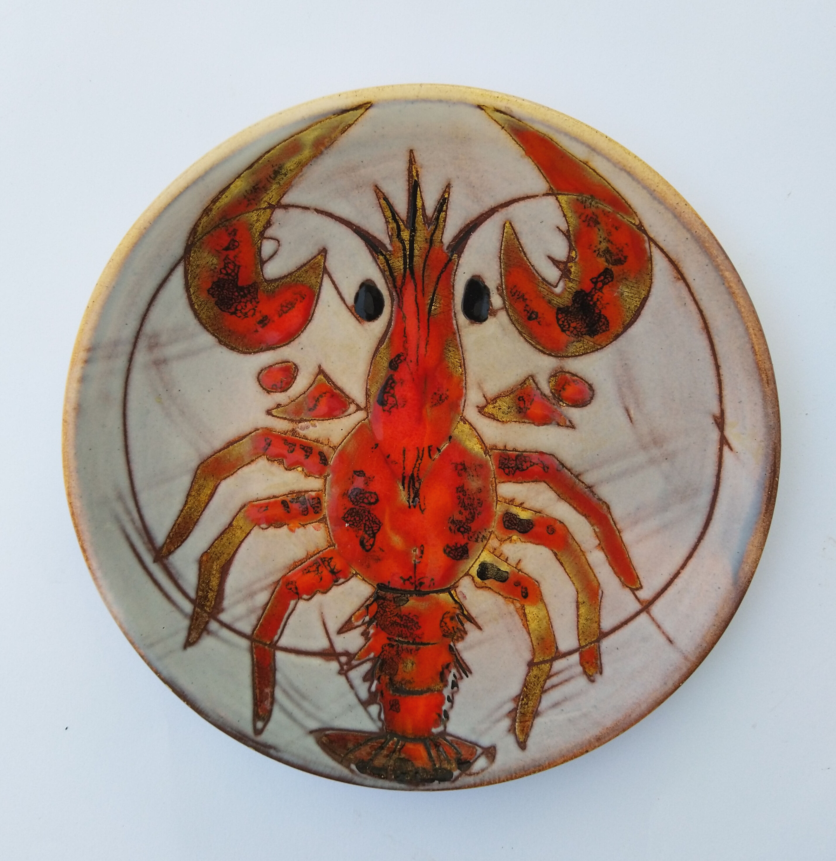 Ceramics plates by Monique Brunner 60s/70s Vallauris