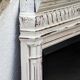 Shabby chic white patinated trumeau mirror – bevelled mirror