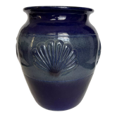 Vase en céramique bleu