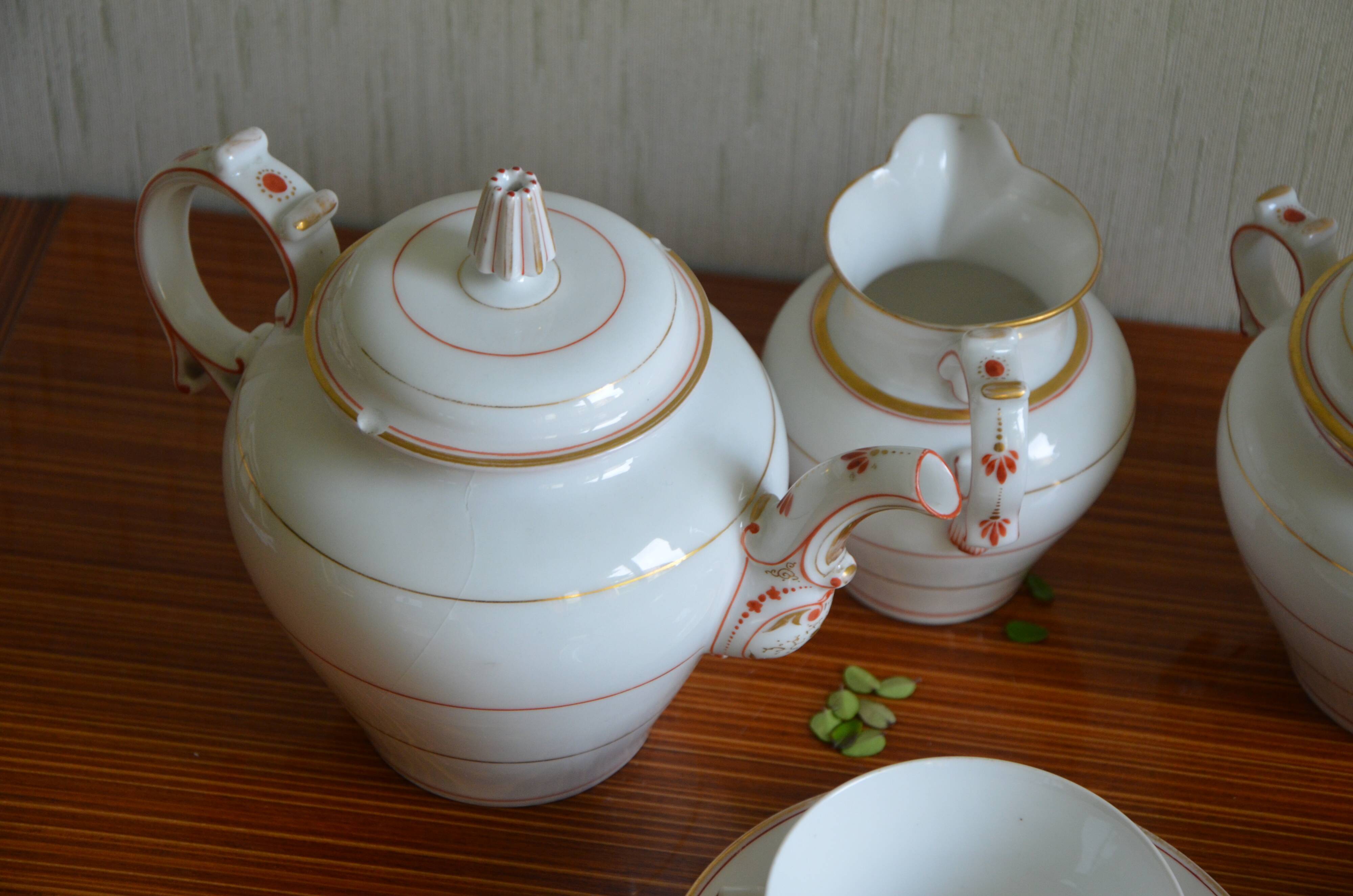 Fine porcelain tea set
