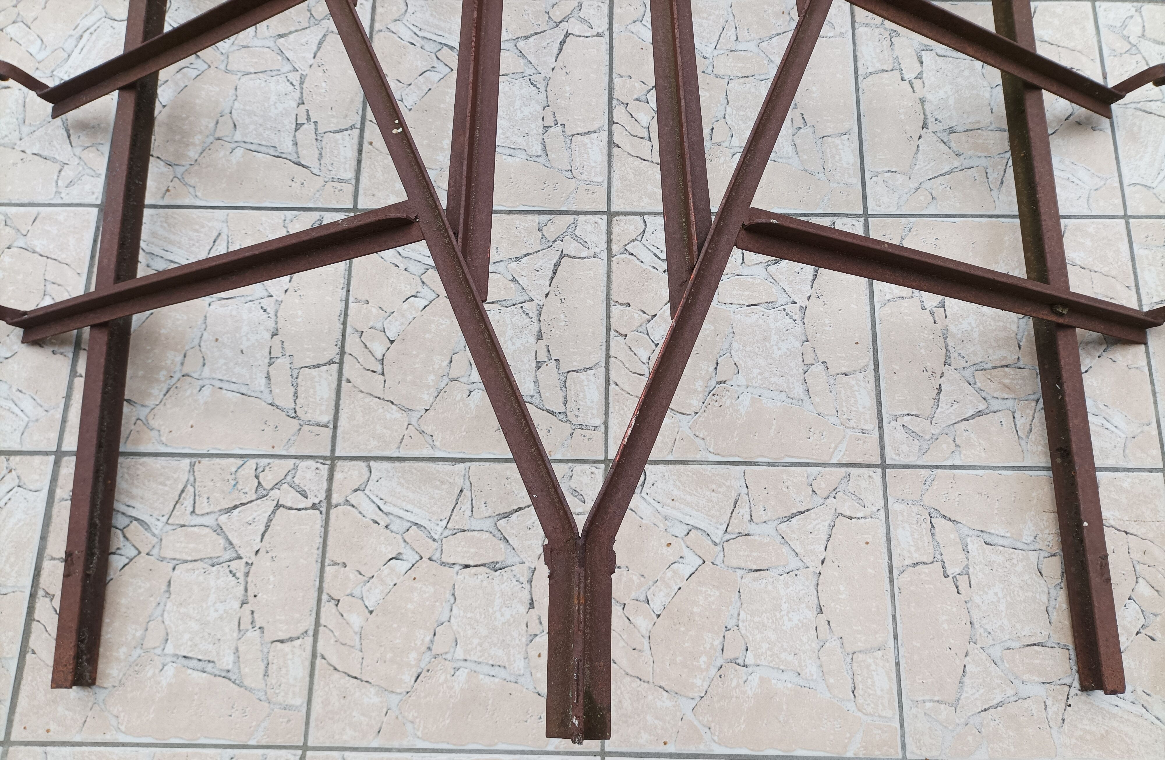 Old wrought iron canopy