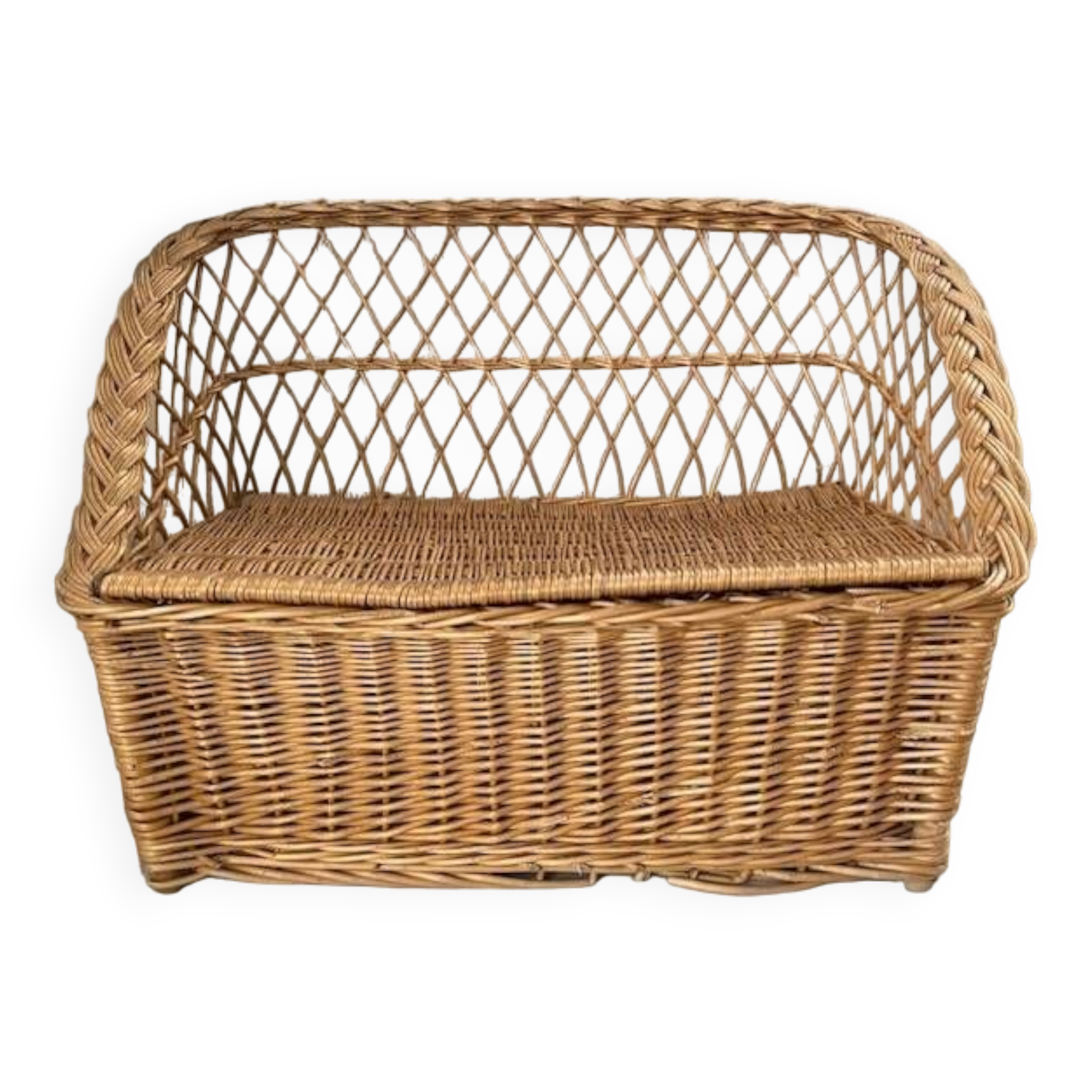 Rattan bench or play chest