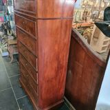 Mahogany semainier furniture louis philippe style 19th