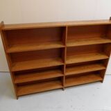 Vintage oak open bookcase