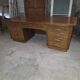 Bureau ministre XXL en chêne , 220 × 95 cm