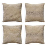 Set of 4 vintage kilim cushion covers 61x61 cm