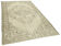 Handwoven rustic anatolian beige carpet 177 cm x 291 cm