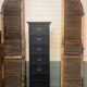 Cabinet with flaps and drawers