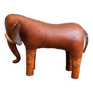 Repose-pieds en cuir,