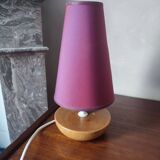 Wooden bedside lamp