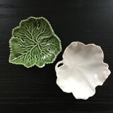 Duo of leaf cups