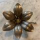 Vintage golden flower ashtray