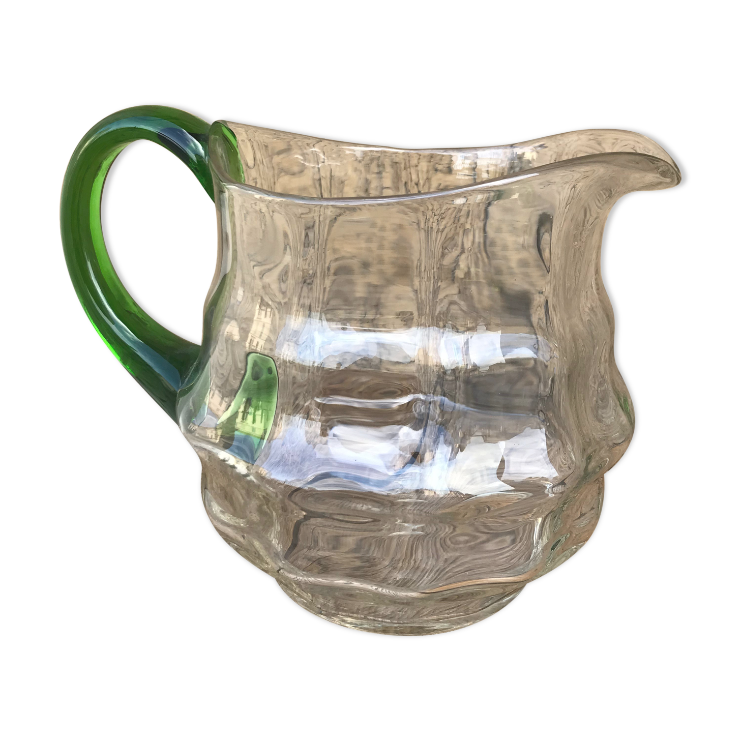 Old glass pitcher