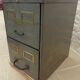 Real industrial furniture two drawers brand RONEO metal mobiler Paris -Lilas