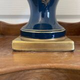 Antique large empire vase blue & gold jaguet pinon 40cm 2.6kg