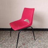Vintage red plastic shell chair