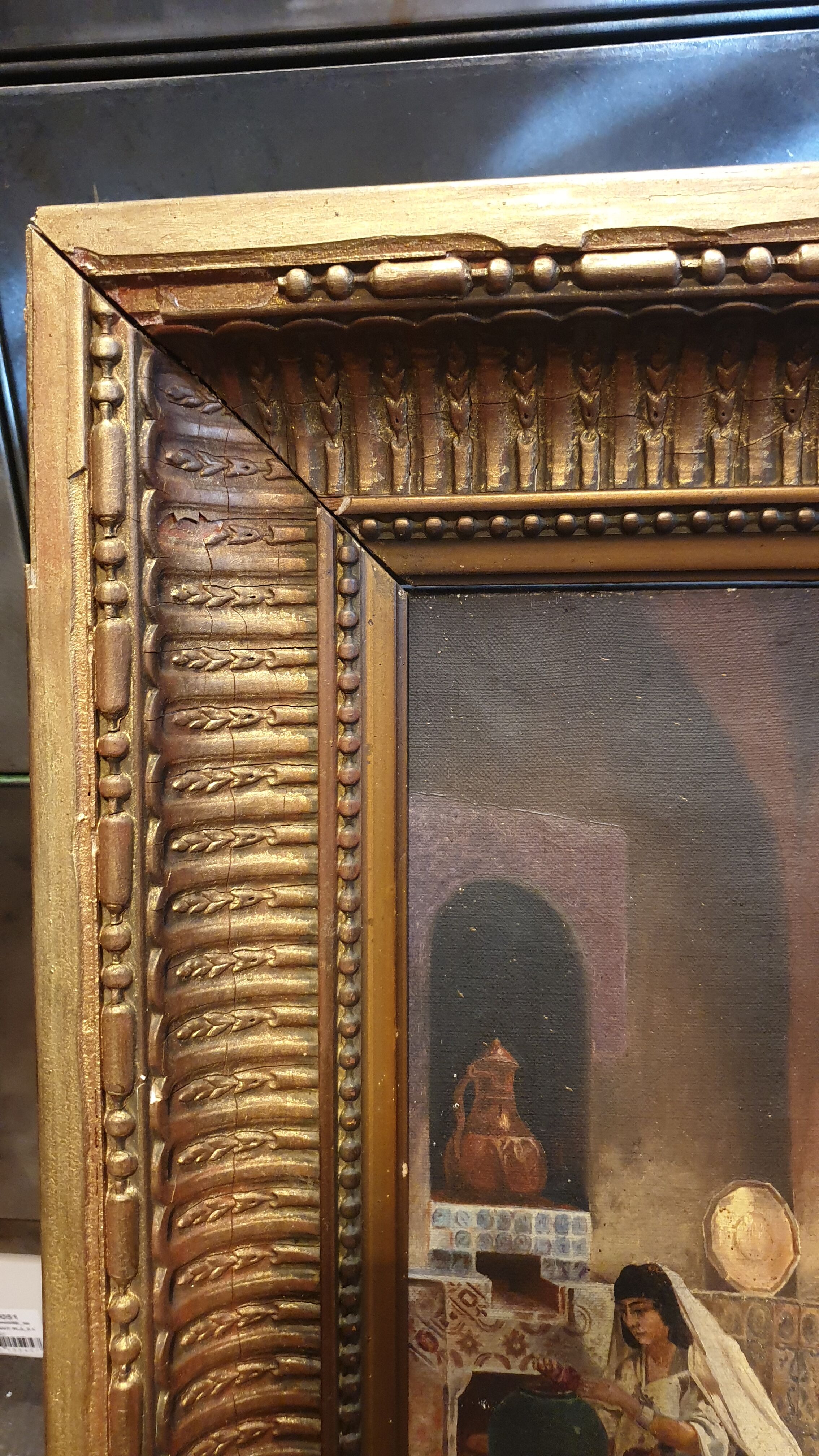 Painting on oriental canvas